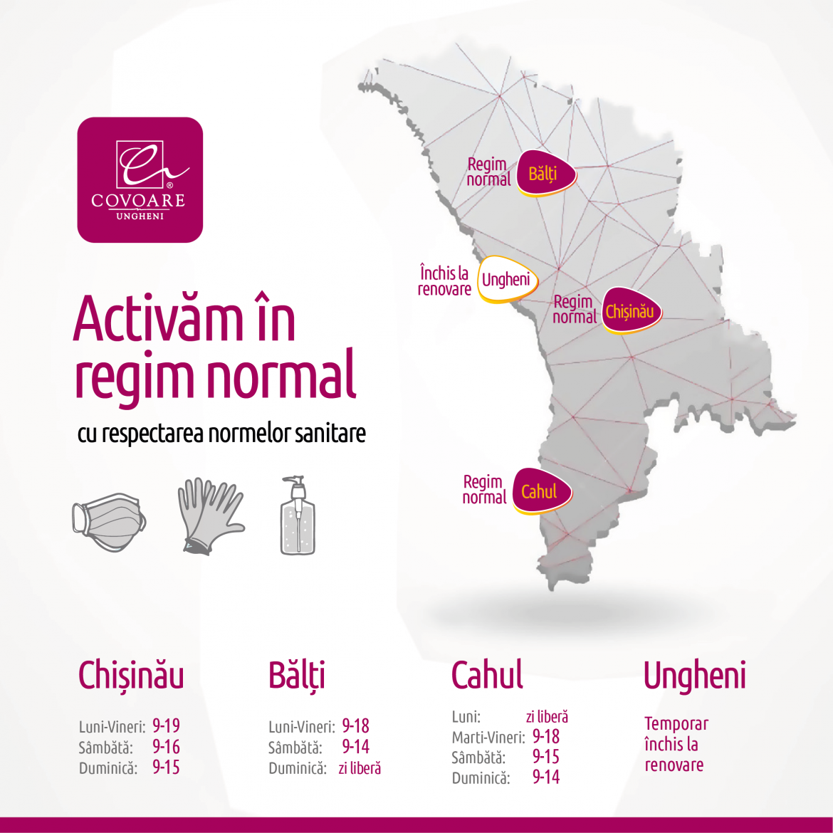 Activăm în regim normal (cu respectarea normelor sanitare)